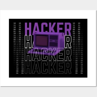 Hacker Old Computer Posters and Art